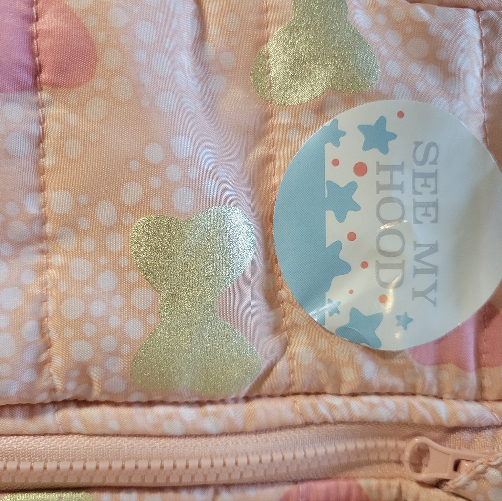 NEW Disney Minnie Mouse Fleece Snowsuit with Ears 3-6 months-NWT - Picture 8 of 16